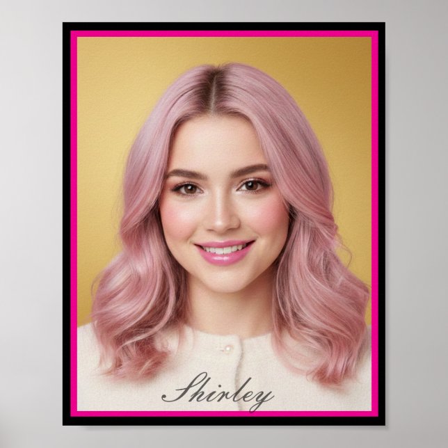 Cartaz de Impressão Fosca com Foto Personalizada (Frente)