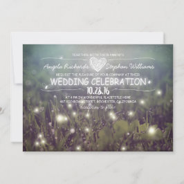 cartaz de luzes convite para casamento