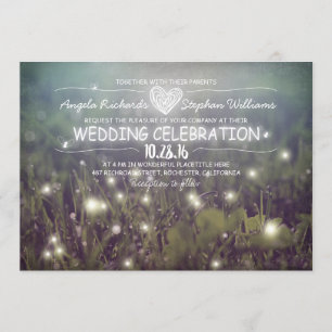 cartaz de luzes convite para casamento