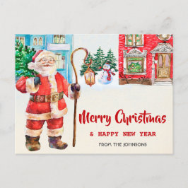 Cartaz de Natal feliz Cartão de saudação Seasons