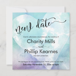 Cartaz de Nova Data de Casamento Pós-Púrpura Heart