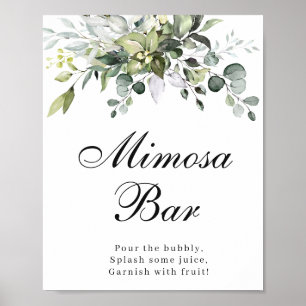 Cartaz de Poster de Bar de Eucalipto Mimosa