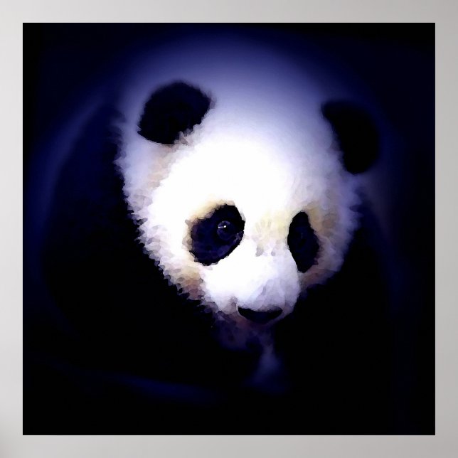 Cartaz de Rosto de Panda - Impressões de Cartazes  (Frente)
