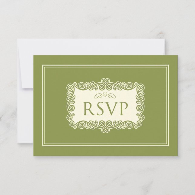 Cartaz de RSVP de Coração Encantadora (floresta) (Frente)