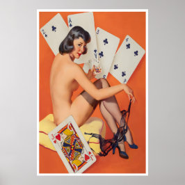 Cartaz de Sala de Poker de Impressão de Jogo Arte 
