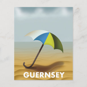 Cartaz de viagem antigo de Guernsey
