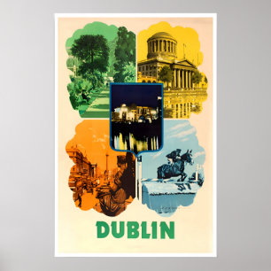 Cartaz de Viagem Arte Irlanda Dublin Impressão Irl