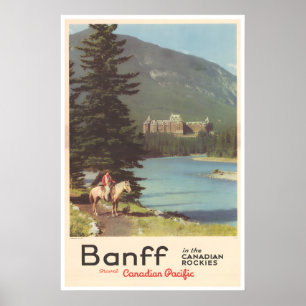 Cartaz de Viagem Banff Canadá Impressão Arte Canad