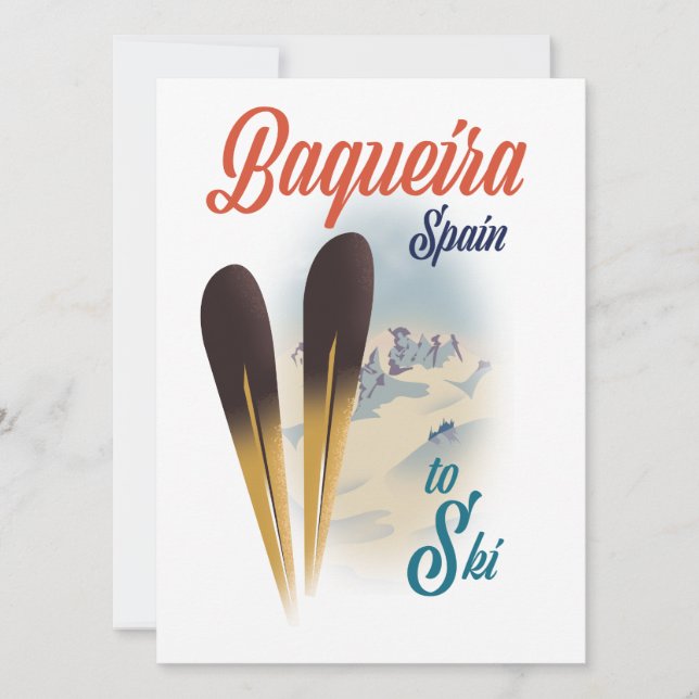Cartaz de viagem Baqueira Espanha (Frente)