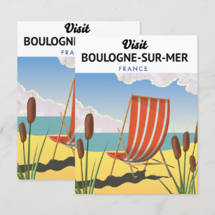 cartaz de viagem Boulogne-sur-Mer frança