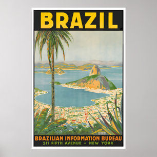 Cartaz de Viagem Brasil Rio De Janeiro Impressão d