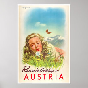 Cartaz de Viagem da Áustria Impressão de Arte Aust