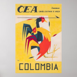 Cartaz de Viagem da Colômbia Impressão de Arte Col