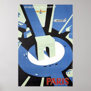 Cartaz de Viagem da França Impressão Francesa de A