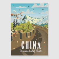Cartaz de viagem da Grande Muralha da China