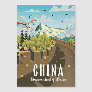 Cartaz de viagem da Grande Muralha da China