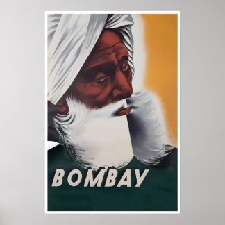 Cartaz de Viagem da Índia Arte de Mumbai Impressão