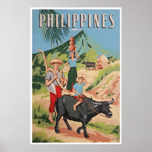 Cartaz de Viagem de Arte das Filipinas Impressão F