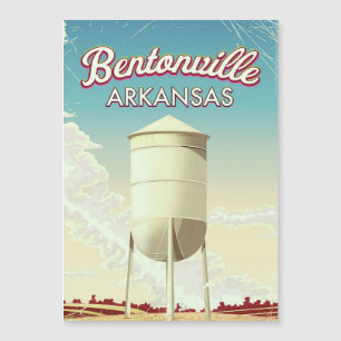 Cartaz de viagem de Bentonville, Arkansas.