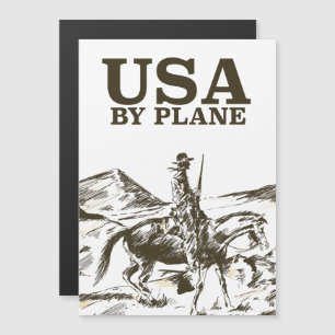 Cartaz de viagem de Cowboy dos EUA