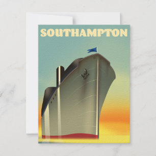 cartaz de viagem de cruzeiro de Southampton