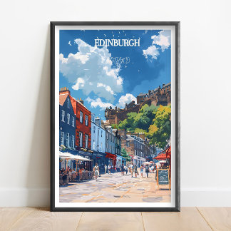 Cartaz de Viagem de Edimburgo Royal Mile Impressão