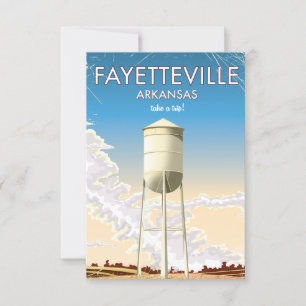 Cartaz de viagem de Fayetteville Arkansas