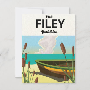 Cartaz de viagem de Filey, Yorkshire Seaside