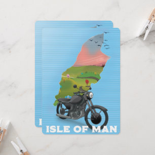 Cartaz de viagem de moto da Ilha de Man