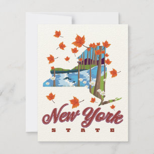 Cartaz de viagem do Estado de Nova York