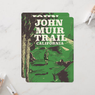Cartaz de viagem do John Muir Trail Califórnia.