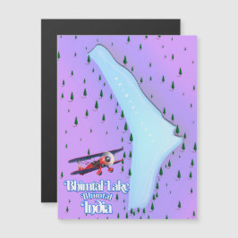 Cartaz de viagem do Lago Bhimtal Bhimtal Índia.
