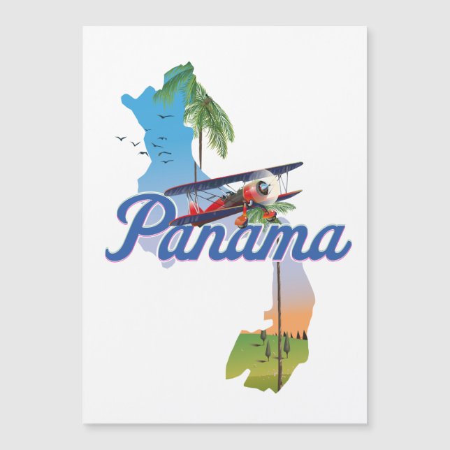 cartaz de viagem do Panamá (Frente)