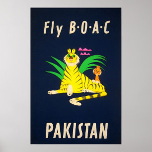 Cartaz de Viagem do Paquistão Impressão de Arte da
