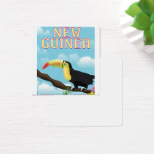 cartaz de viagem do tucano da Nova Guiné