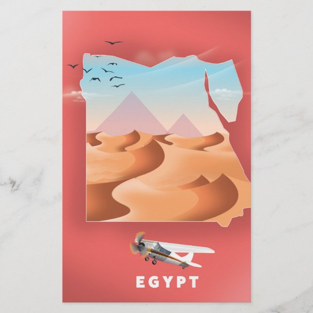 cartaz de viagem Egito (Frente)
