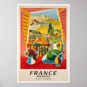Cartaz de Viagem Francês Arte Provençal Impressão 