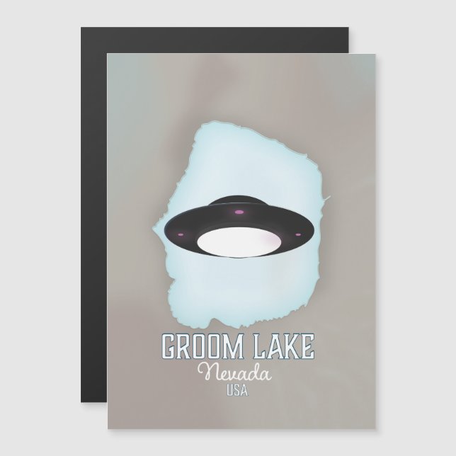 Cartaz de viagem Groom Lake Nevada (Frente/Verso)