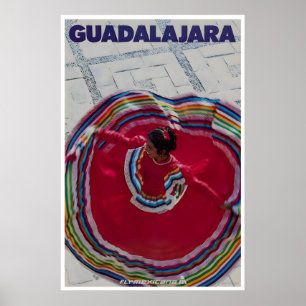 Cartaz de Viagem Guadalajara Arte México Impressão