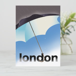 cartaz de viagem guarda-chuva de Londres