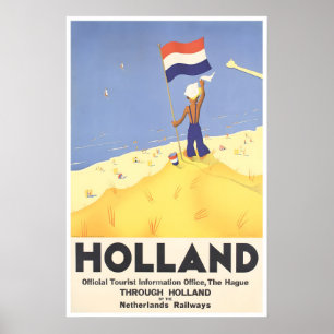 Cartaz de Viagem Holanda Impressão de Arte de Prai
