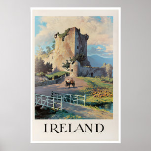 Cartaz de Viagem Irlanda Impressão de Arte de Pare