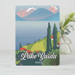 Cartaz de viagem Lago de Garda Itália