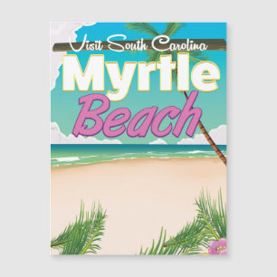 Cartaz de viagem Myrtle Beach Carolina do Sul Jigs