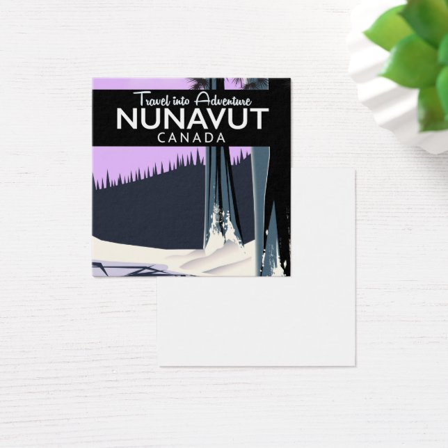 cartaz de viagem Nunavut Canadá (Mesa)
