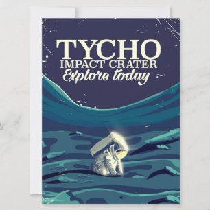 cartaz de viagem para a lua Tycho