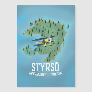 Cartaz de viagem Styrsö, Suécia.