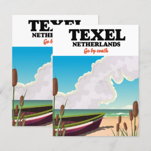 cartaz de viagem Texel Holanda