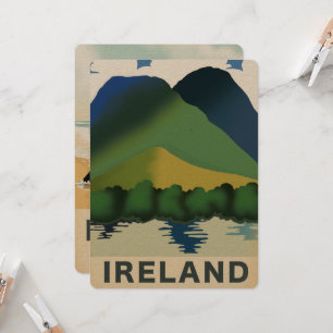 Cartaz de viagem vintage da Irlanda