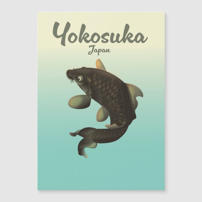 cartaz de viagem Yokosuka Japão (Frente)